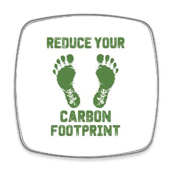 ecological footprint environmental protection climate change - Square fridge magnet - white - Front