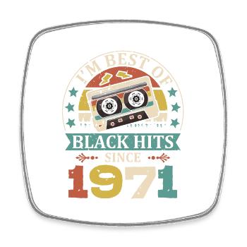 I’m Best Of Black Hits Cassette depuis 1971 - Magnet carré - blanc - Devant