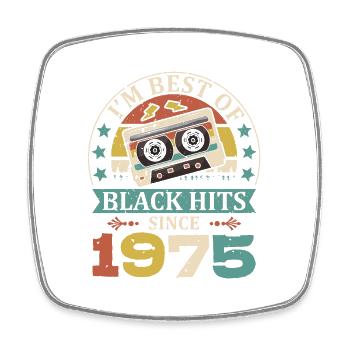 I’m Best Of Black Hits Cassette depuis 1975 - Magnet carré - blanc - Devant