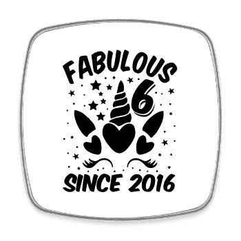 2016 Vintage Anniversaire Vintage Cadeau Rétro - Magnet carré - blanc - Devant