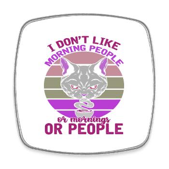 I DON T LIKE PEOPLE - Viereckiger Kühlschrankmagnet - Weiß - Vorne