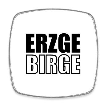 Erzgebirge meine Heimat - Viereckiger Kühlschrankmagnet - Weiß - Vorne