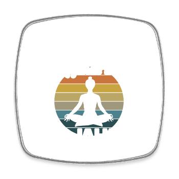 Diese Yoga Legende ist 70 Jahre 70 Geburtstag - Viereckiger Kühlschrankmagnet - Weiß - Vorne