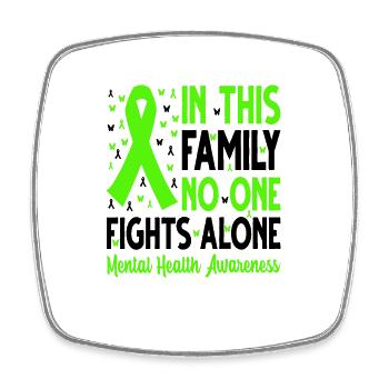 Mental Health Matters - Square fridge magnet - white - Front
