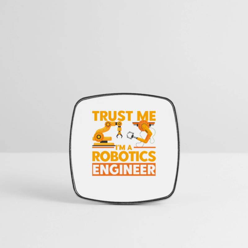 Engineering Robotics Robotics Engineer Gift Square fridge magnet