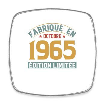Fabriqué En Octobre 1965 Édition Limitée - Magnet carré - blanc - Devant