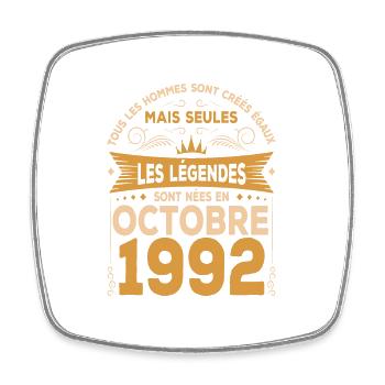 Les Légendes Sont Nées En Octobre 1992 - Magnet carré - blanc - Devant