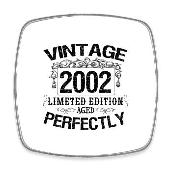 2002 Vintage | Limited edition 2002 aged perfectly - Magnet carré - blanc - Devant
