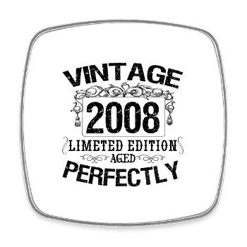 2008 Vintage | Limited edition 2008 aged perfectly - Magnet carré - blanc - Devant