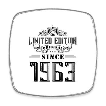 1963 limited edition - Viereckiger Kühlschrankmagnet - Weiß - Vorne
