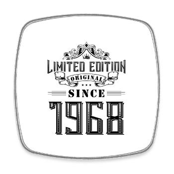 1968 limited edition - Viereckiger Kühlschrankmagnet - Weiß - Vorne