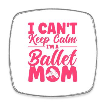 Ballet Danse Ballerine Ballet Fille Cadeau - Magnet carré - blanc - Devant