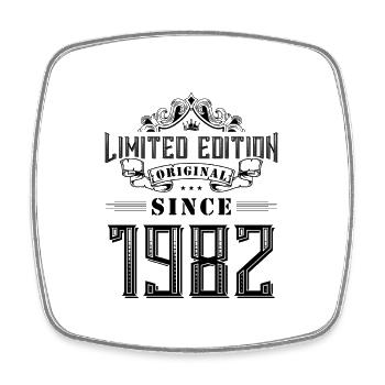 1982 limited edition - Viereckiger Kühlschrankmagnet - Weiß - Vorne