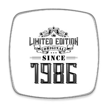 1986 limited edition - Square fridge magnet - white - Front