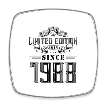 1988 limited edition - Viereckiger Kühlschrankmagnet - Weiß - Vorne