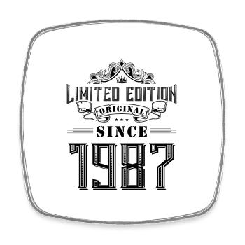 1987 limited edition - Viereckiger Kühlschrankmagnet - Weiß - Vorne