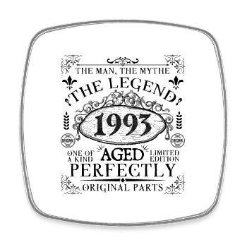 1993 | Die Legende seit 1993 Geburtstag - Viereckiger Kühlschrankmagnet - Weiß - Vorne