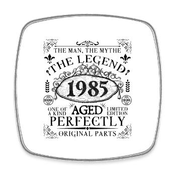 1985 | Die Legende seit 1985 Geburtstag - Viereckiger Kühlschrankmagnet - Weiß - Vorne