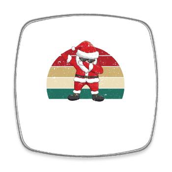 Dabbing Weihnachtsmann Weihnachten Pyjamas Funny - Viereckiger Kühlschrankmagnet - Weiß - Vorne