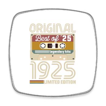 Anniversaire Vintage Idée Cadeau Original 1925 - Magnet carré - blanc - Devant