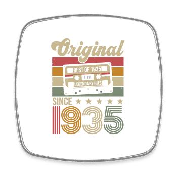 Anniversaire Vintage Idée Cadeau Original 1935 - Magnet carré - blanc - Devant