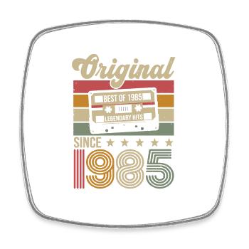 Vintage Geburtstag Original Geschenkidee 1985 - Viereckiger Kühlschrankmagnet - Weiß - Vorne