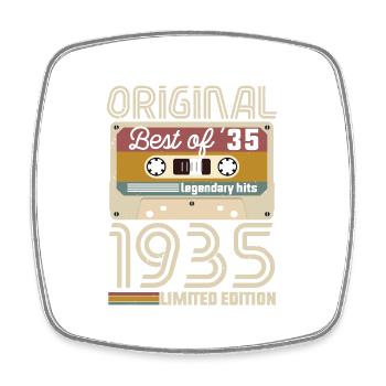 Anniversaire Vintage Idée Cadeau Original 1935 - Magnet carré - blanc - Devant