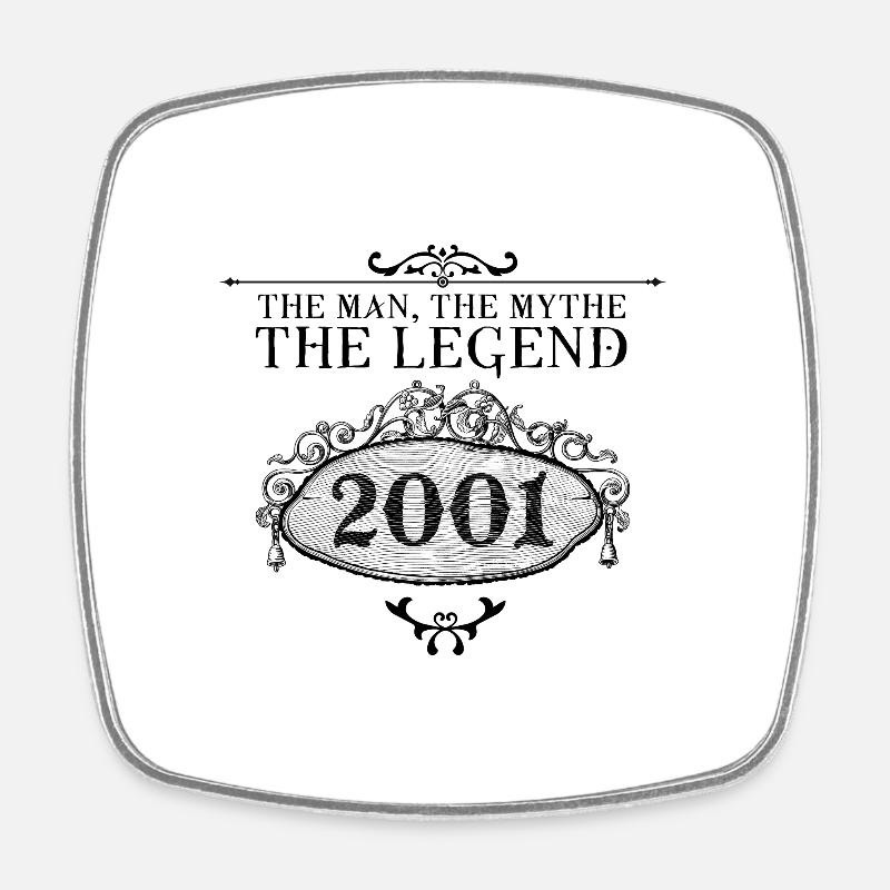 2001 | The Legend since 2001 birthday - Magnet carré - blanc