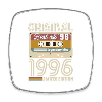 Vintage Geburtstag Original Geschenkidee 1996 - Viereckiger Kühlschrankmagnet - Weiß - Vorne