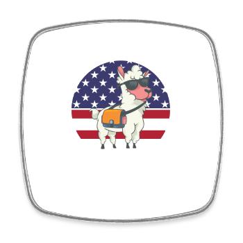 Adventure You Say Alpaca My Bags T-Shirt, Funny Al - Square fridge magnet - white - Front