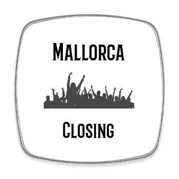 Mallorca Closing - Party Time auf Malle! - Viereckiger Kühlschrankmagnet - Weiß - Vorne