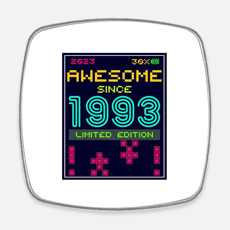 Awesome since 1993 limited edition - Square fridge magnet - white