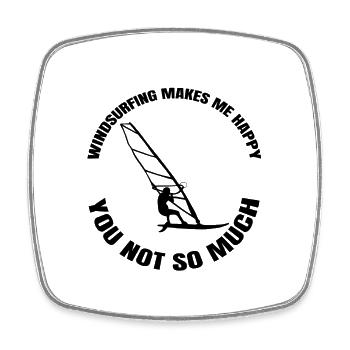 Windsurfer Geschenk Windsurfing Kitesurfer Surfen - Viereckiger Kühlschrankmagnet - Weiß - Vorne