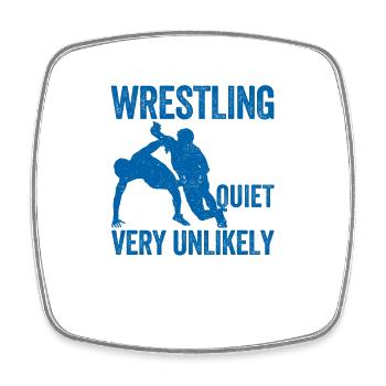 Lustiger Vatertag Wrestler Daddy Wrestle Fan - Viereckiger Kühlschrankmagnet - Weiß - Vorne