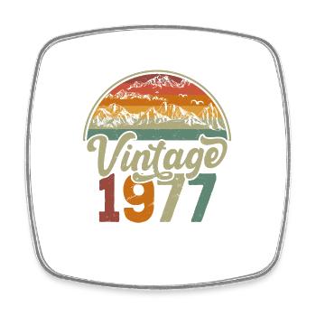 Vintage 1977 - Magnet carré - blanc - Devant