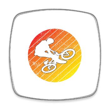 Mountain Bike Cycling Cycling Cycling Tour - Square fridge magnet - white - Front