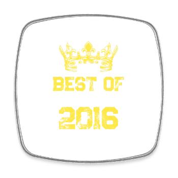 2016 best of birthday - Square fridge magnet - white - Front