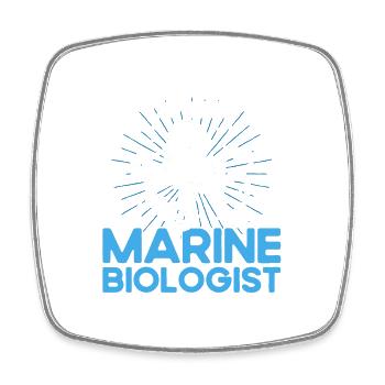 Marine Biologist Ocean Gift Marine Biology - Square fridge magnet - white - Front