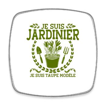 Schrebergarten Gartenarbeit Garten Geschenk - Viereckiger Kühlschrankmagnet - Weiß - Vorne