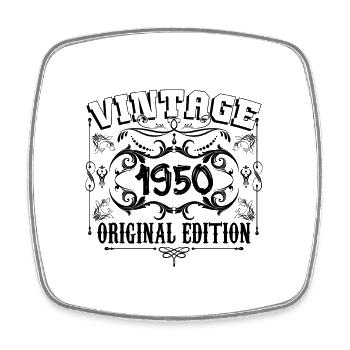 1950 | Vintage Aged Original 1950 birthday gift - Magnet carré - blanc - Devant