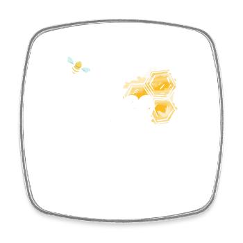 Beekeeping Beekeepers Bees Honey Beekeepers - Square fridge magnet - white - Front