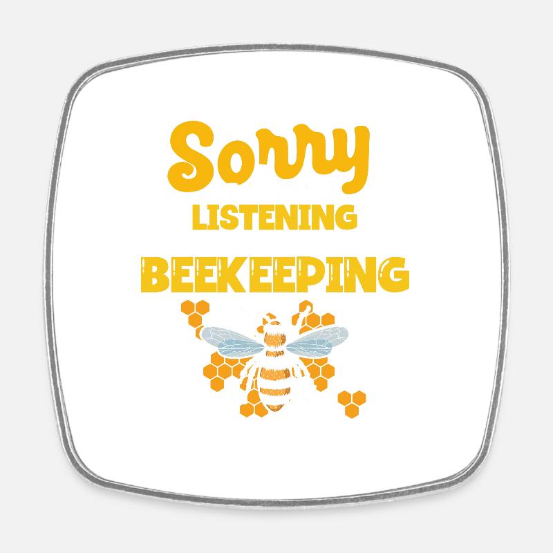 Beekeeping Beekeepers Bees Honey Beekeepers - Square fridge magnet - white