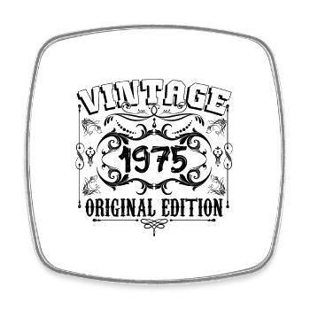 1975 | Vintage Aged Original 1975 birthday gift - Magnet carré - blanc - Devant