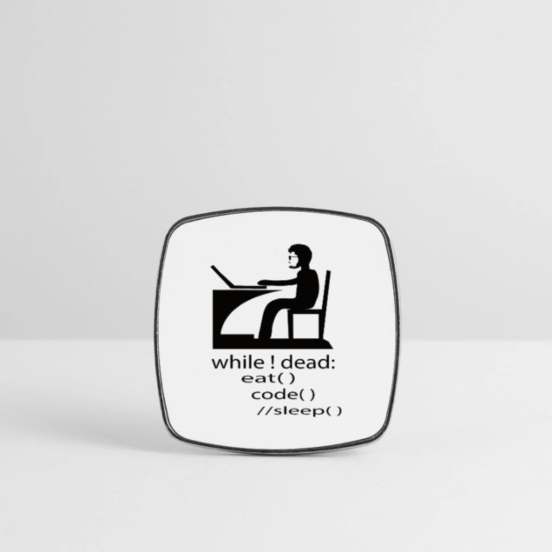 Software Developer Programmer Gift Square fridge magnet