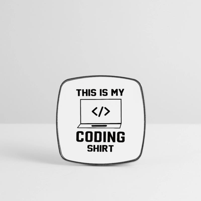 Software Developer Programmer Gift Square fridge magnet