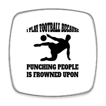 Football coach Footballer Football Footballer - Square fridge magnet - white - Front