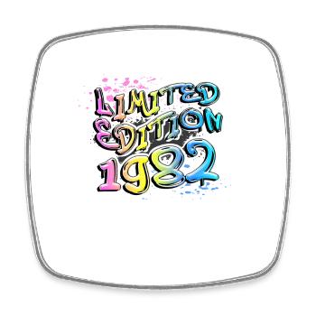 Limited Edition 1982 Graffiti - Viereckiger Kühlschrankmagnet - Weiß - Vorne