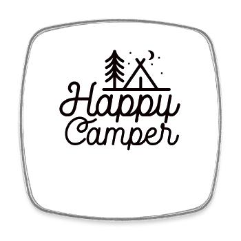 Randonnée Camping Dictons en plein air Camper Wanderer - Magnet carré - blanc - Devant