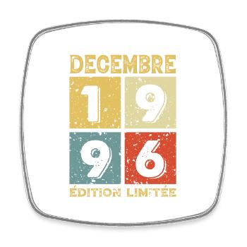 Anniversaire Vintage Idée Cadeau Décembre 1996 - Magnet carré - blanc - Devant