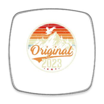 Original 2023 - Viereckiger Kühlschrankmagnet - Weiß - Vorne